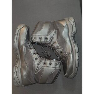 Interceptor Mens Black Leather Military Tactical Work Combat Boots Composite Toe